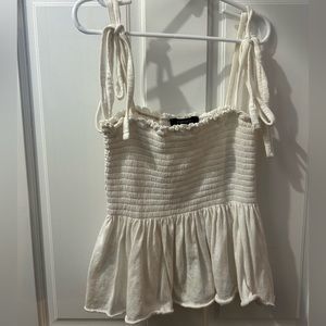 white forever 21 summery top